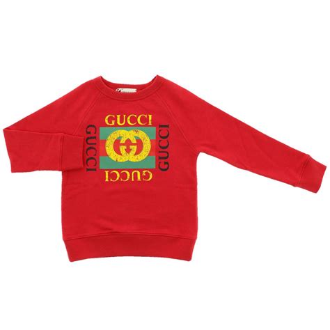 felpa gucci bambino rossa|Collezione abbigliamento bambino felpe gucci: prezzi, sconti.